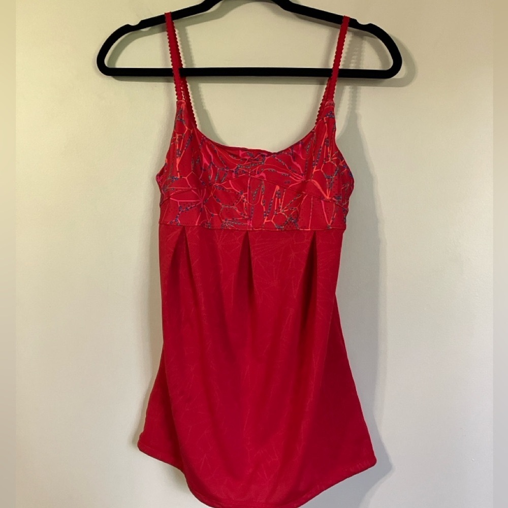 Lole Tank Top camisole lozere built in bra red Workout Yoga athletic